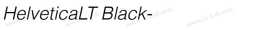 HelveticaLT Black字体转换